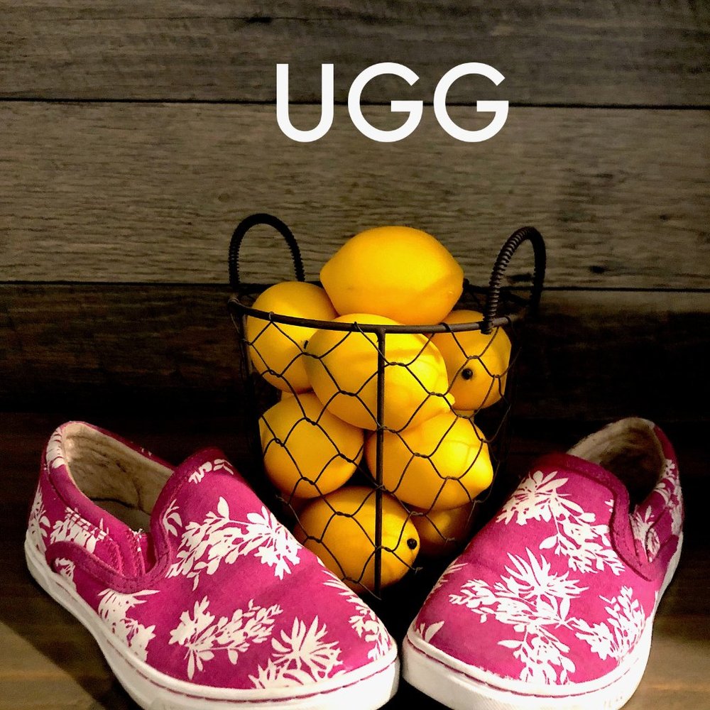 UGG Limited Edition Floral Slip on Sneakers-SZ6